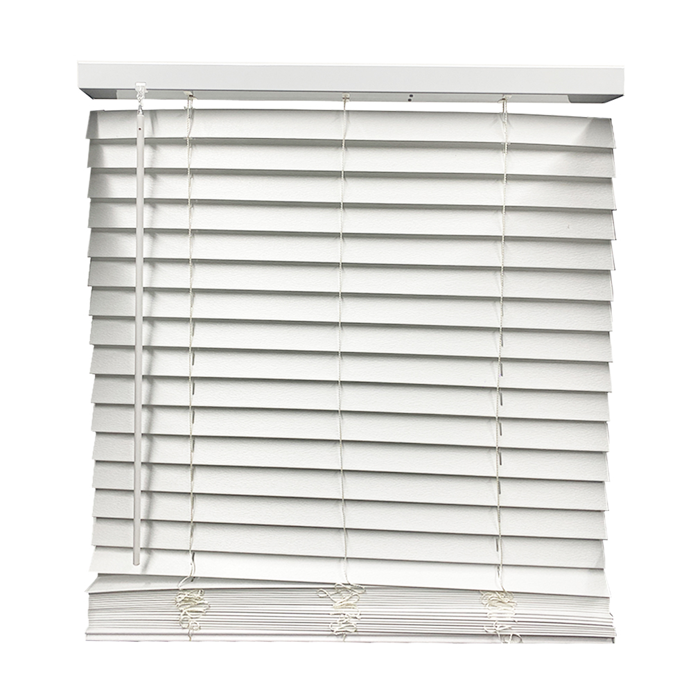 PVC CORDLESS fauxwood VENETIAN BLINDS