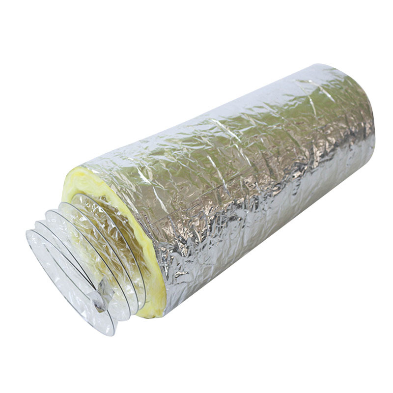 Insulated flexible duct (Yellow fiberglass/PET Flexible Duct)