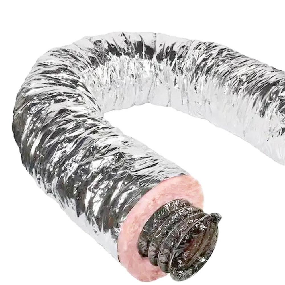 Insulated flexible duct (OWENS Pink Fiberglass+PET+Aluminum)